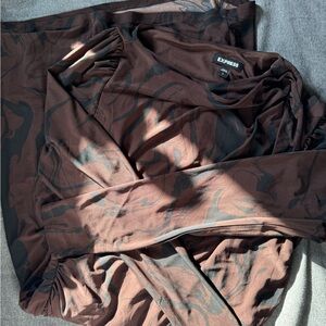 Express Brown/Black Dress